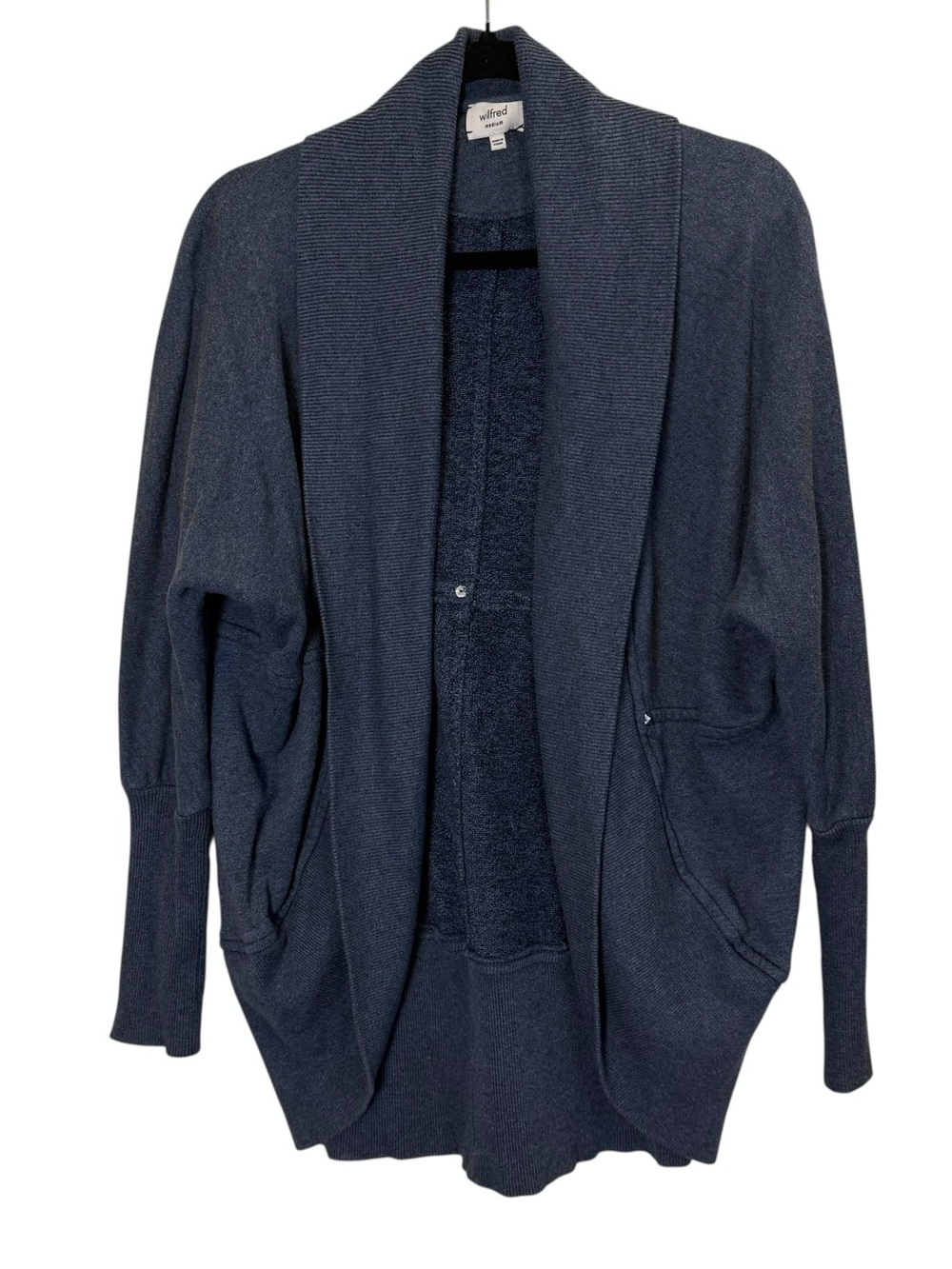Wilfred Women’s Cocoon Style Sporty Lounge Open Front Cardigan Sz M